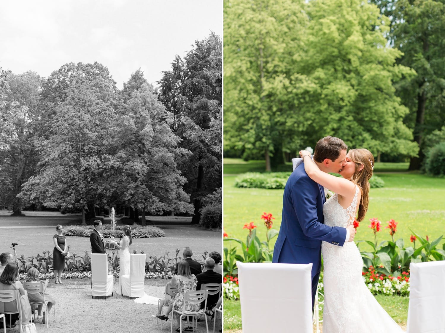 Sommerliche Hochzeit im Ochsenstall vom Schloss und Gutshof Britz Berlin