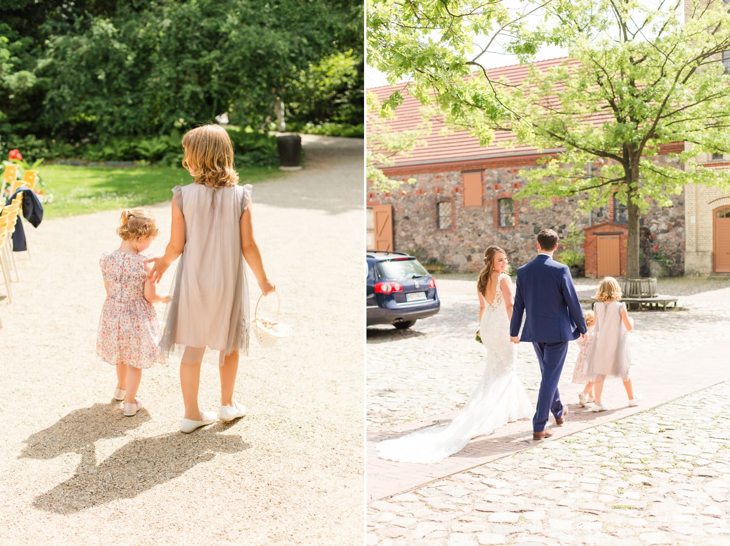 Sommerliche Hochzeit im Ochsenstall vom Schloss und Gutshof Britz Berlin