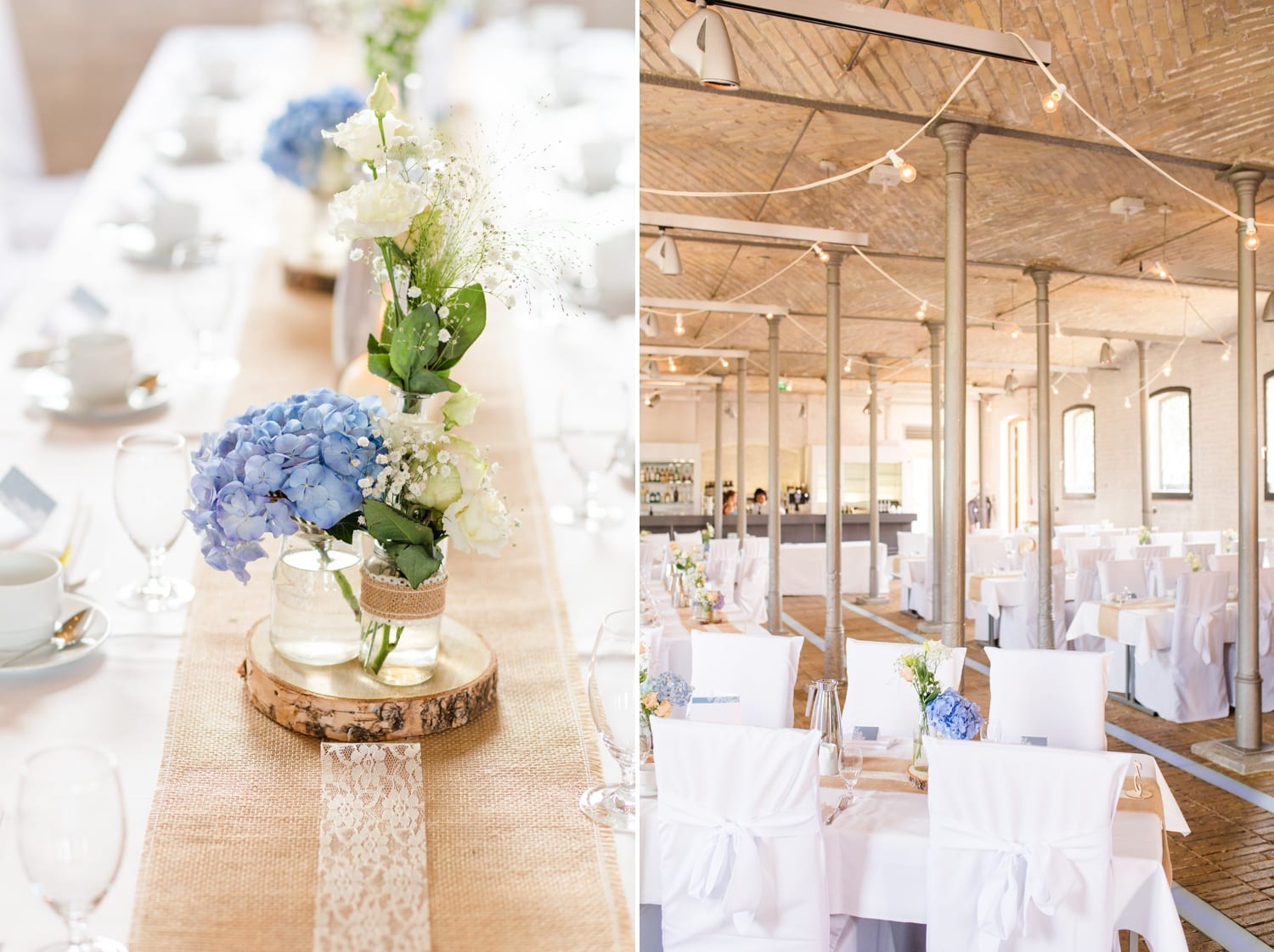 Sommerliche Hochzeit im Ochsenstall vom Schloss und Gutshof Britz Berlin