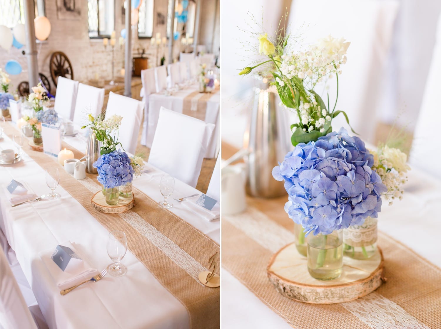 Sommerliche Hochzeit im Ochsenstall vom Schloss und Gutshof Britz Berlin