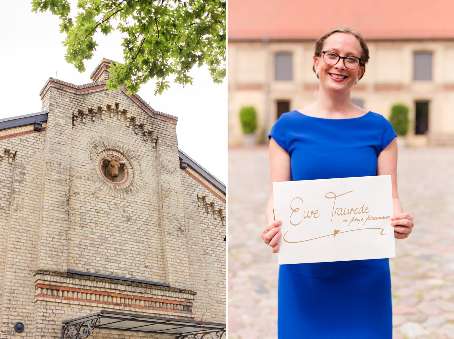 Sommerliche Hochzeit im Ochsenstall vom Schloss und Gutshof Britz Berlin