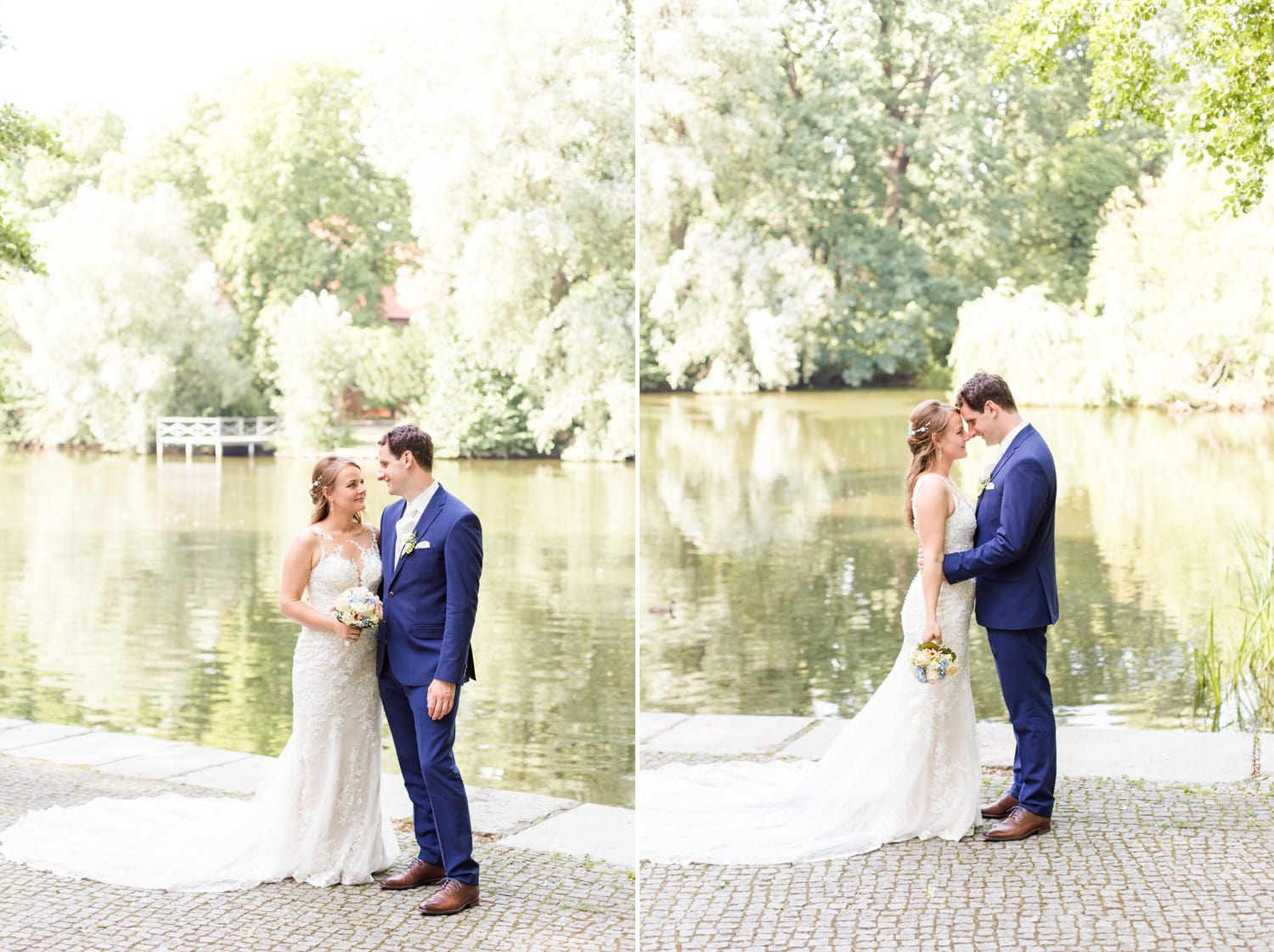 Sommerliche Hochzeit im Ochsenstall vom Schloss und Gutshof Britz Berlin