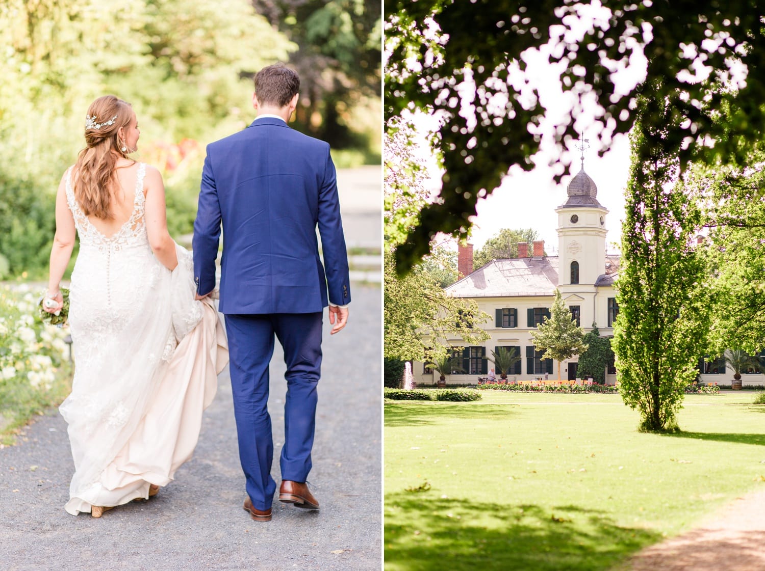 Sommerliche Hochzeit im Ochsenstall vom Schloss und Gutshof Britz Berlin