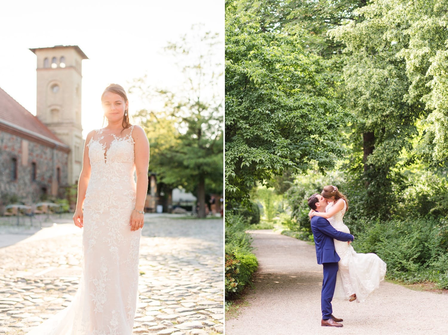 Sommerliche Hochzeit im Ochsenstall vom Schloss und Gutshof Britz Berlin