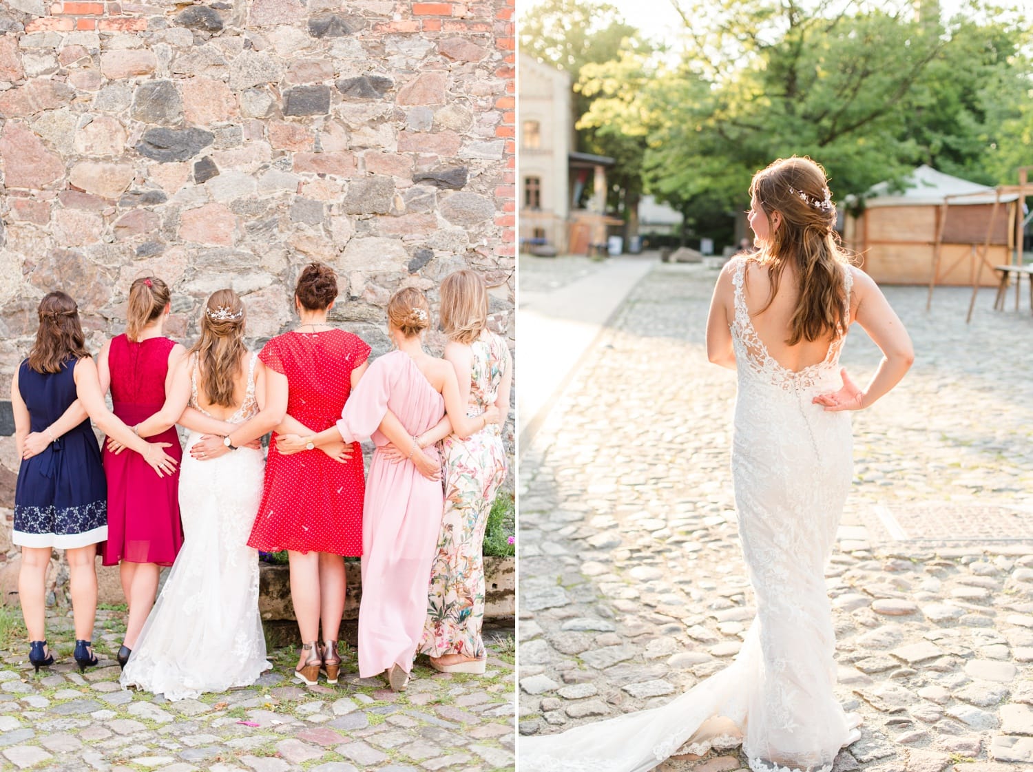 Sommerliche Hochzeit im Ochsenstall vom Schloss und Gutshof Britz Berlin