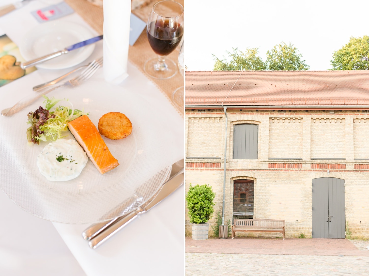 Sommerliche Hochzeit im Ochsenstall vom Schloss und Gutshof Britz Berlin