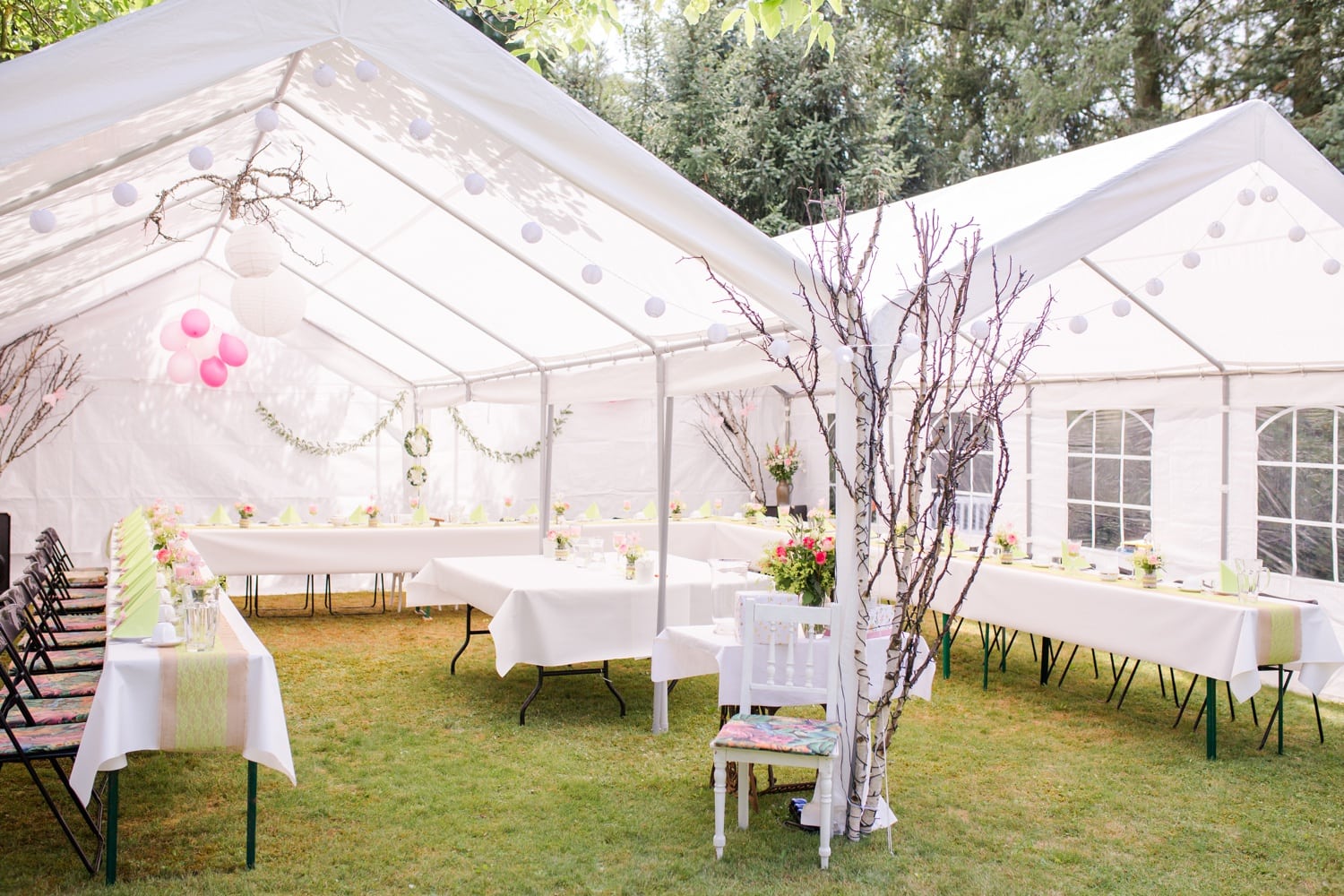 Wunderschöne Gartenhochzeit im Süden von Berlin