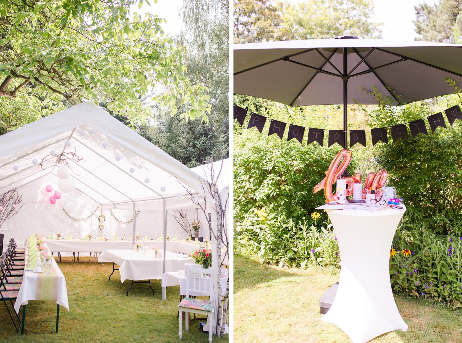 Wunderschöne Gartenhochzeit im Süden von Berlin