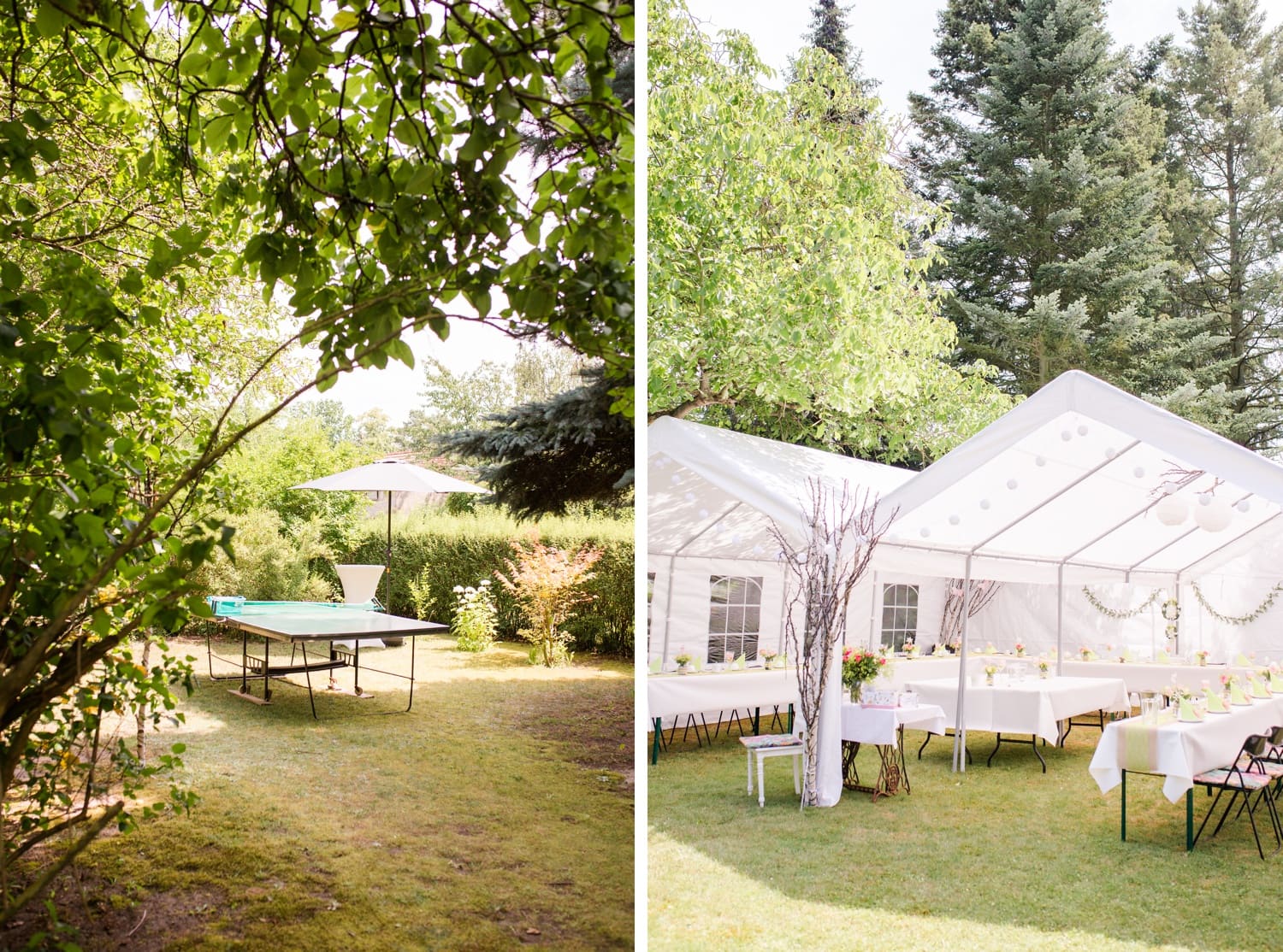 Wunderschöne Gartenhochzeit im Süden von Berlin