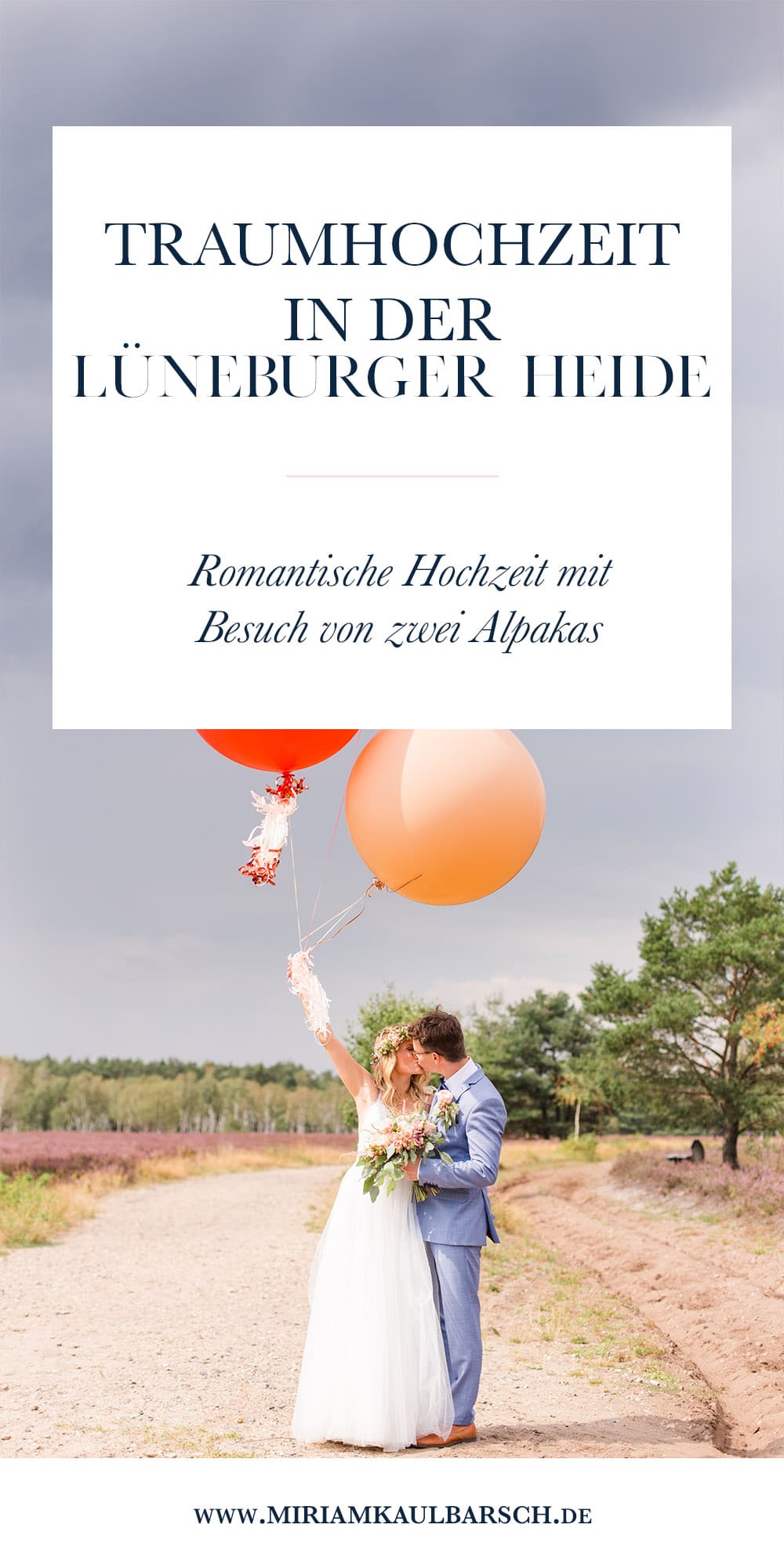 Traumhochzeit in der Lüneburger Heide - Romantische Landhochzeit mit Alpakas zur Überraschung