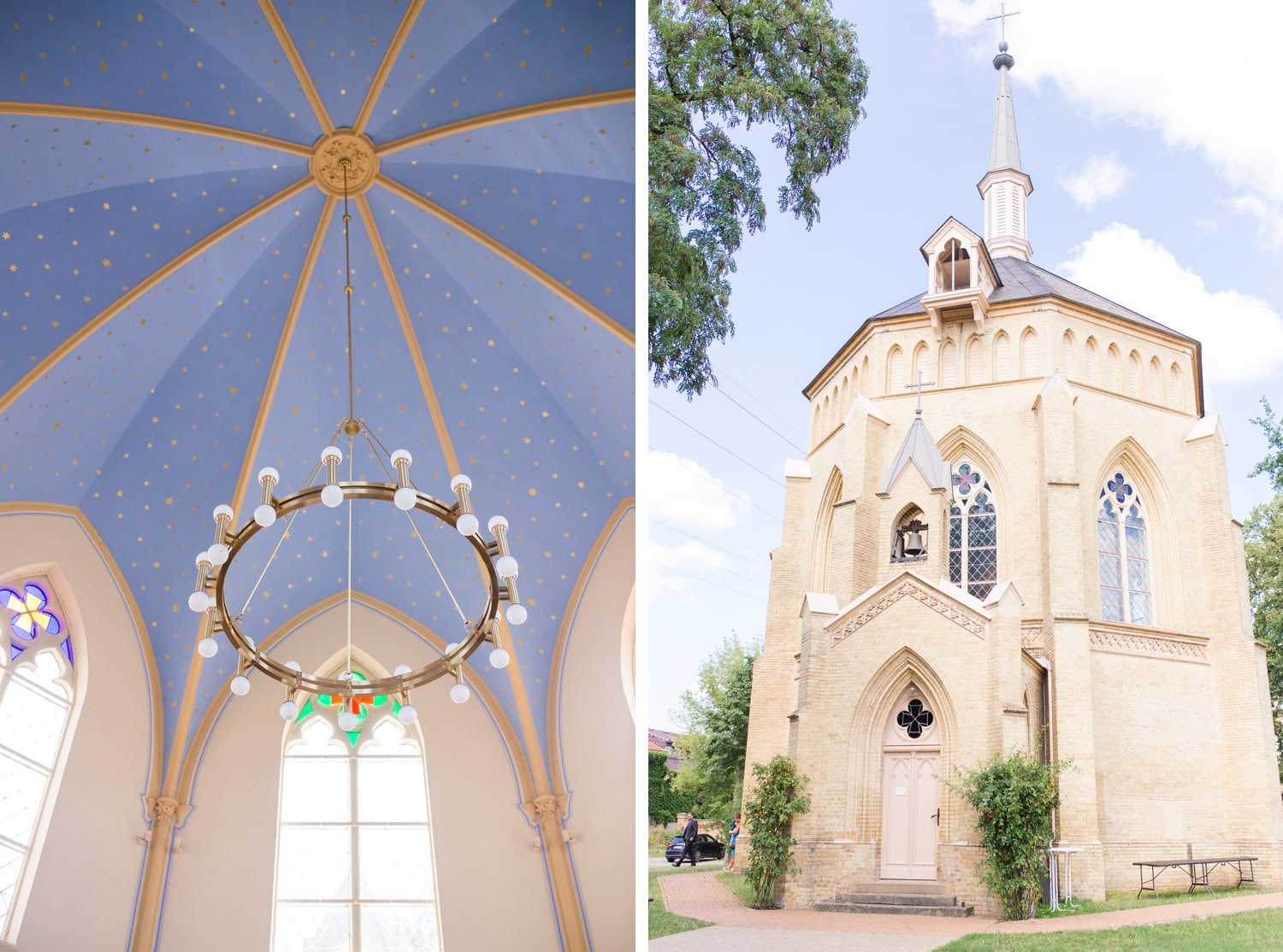 Standesamtliche Trauung mit Gartenfeier in der Alten Neuendorfer Kirche in Potsdam Babelsberg