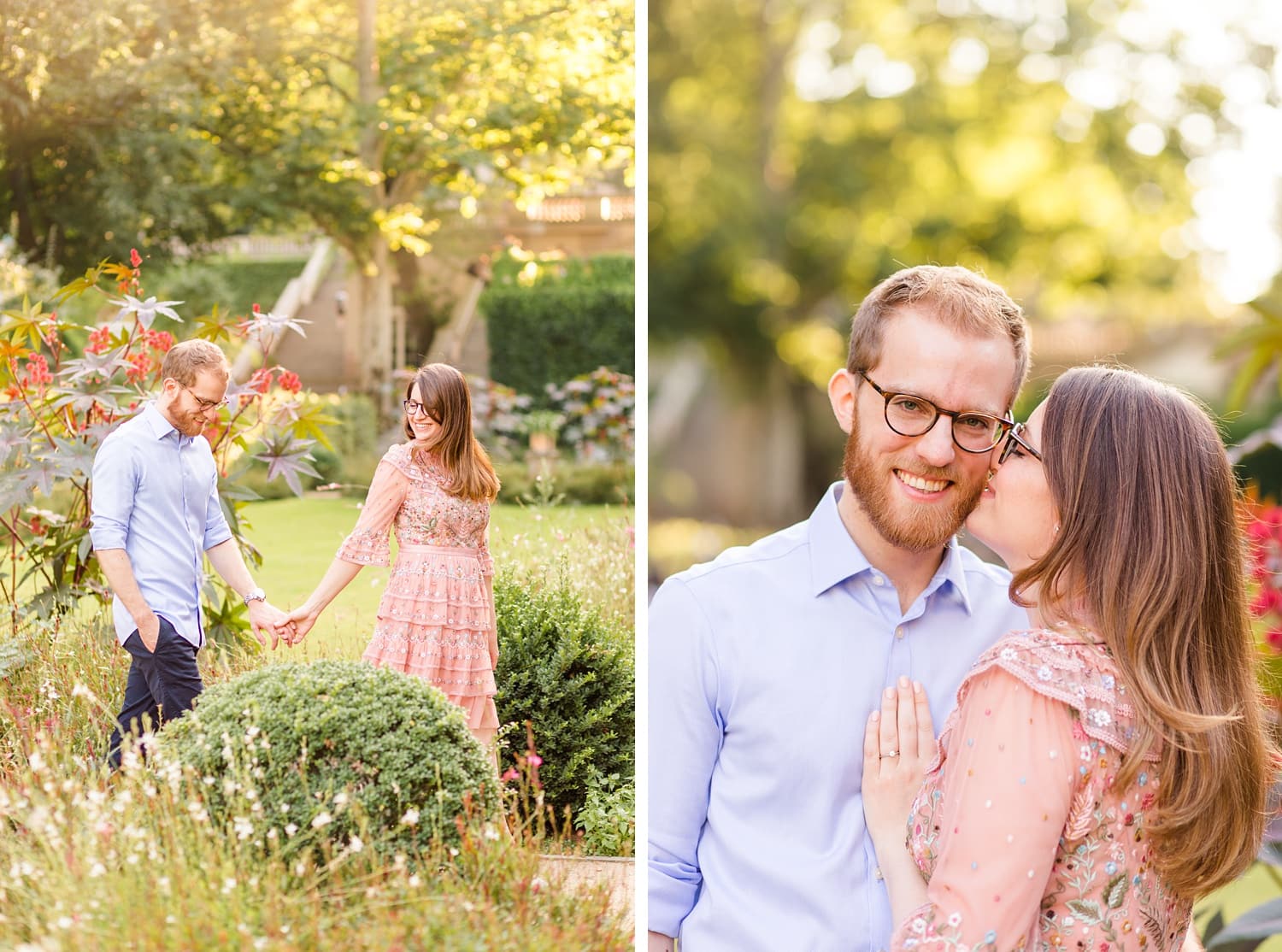 Spätsommerliches Verlobungsshooting mit Samantha und Immanuel im Körnerpark Berlin