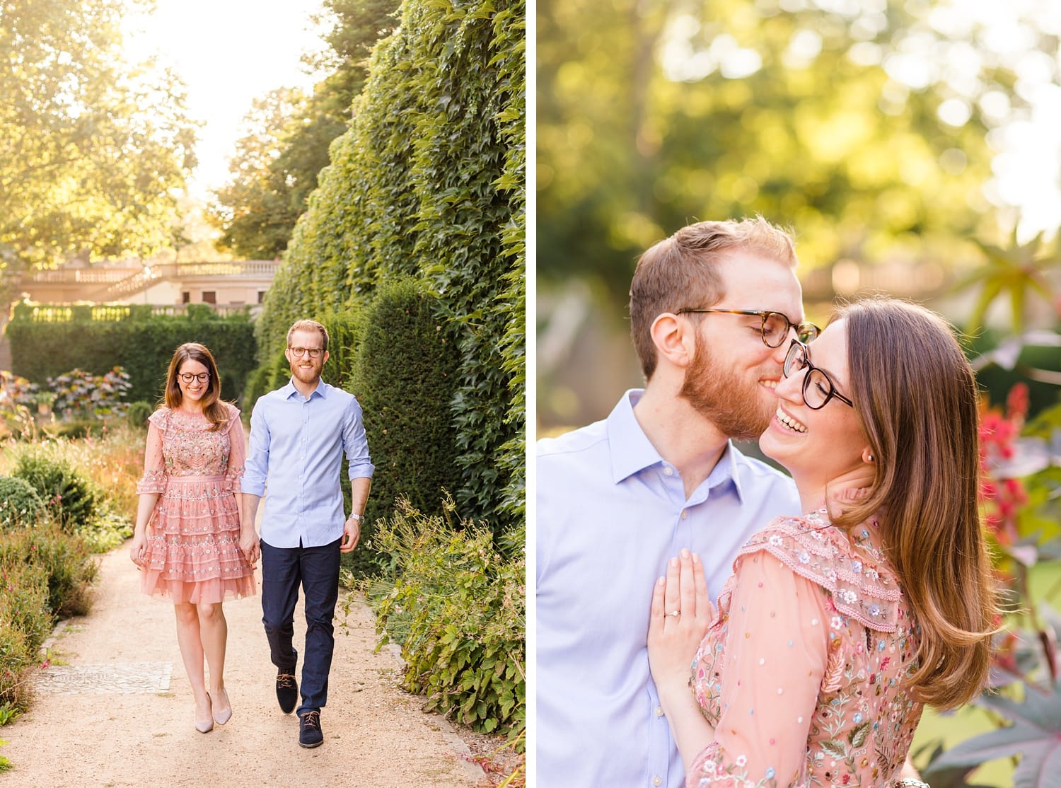 Spätsommerliches Verlobungsshooting mit Samantha und Immanuel im Körnerpark Berlin