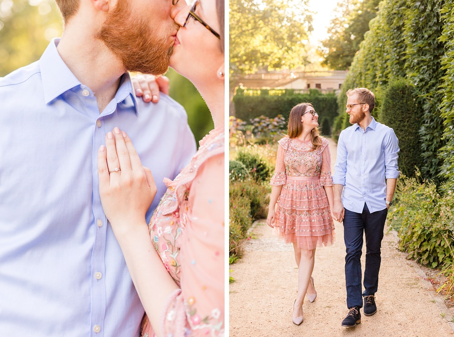 Spätsommerliches Verlobungsshooting mit Samantha und Immanuel im Körnerpark Berlin