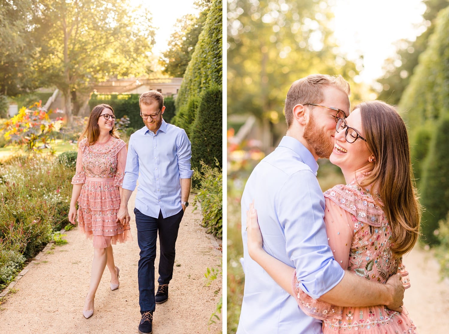 Spätsommerliches Verlobungsshooting mit Samantha und Immanuel im Körnerpark Berlin