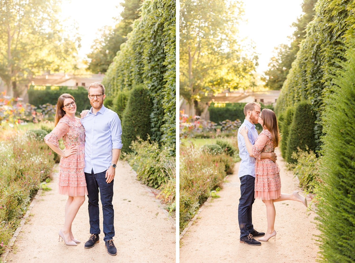 Spätsommerliches Verlobungsshooting mit Samantha und Immanuel im Körnerpark Berlin