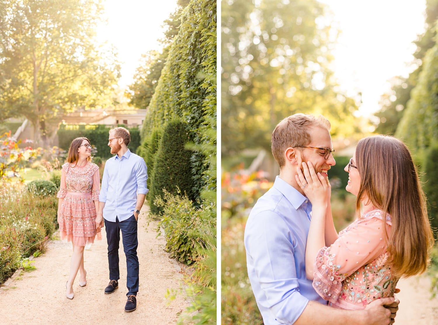 Spätsommerliches Verlobungsshooting mit Samantha und Immanuel im Körnerpark Berlin