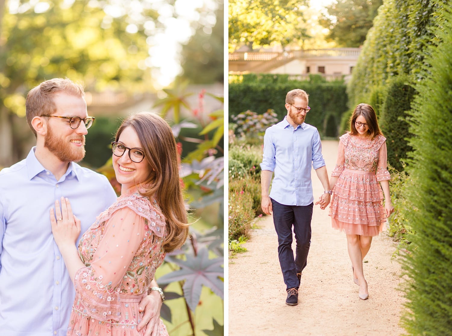 Spätsommerliches Verlobungsshooting mit Samantha und Immanuel im Körnerpark Berlin