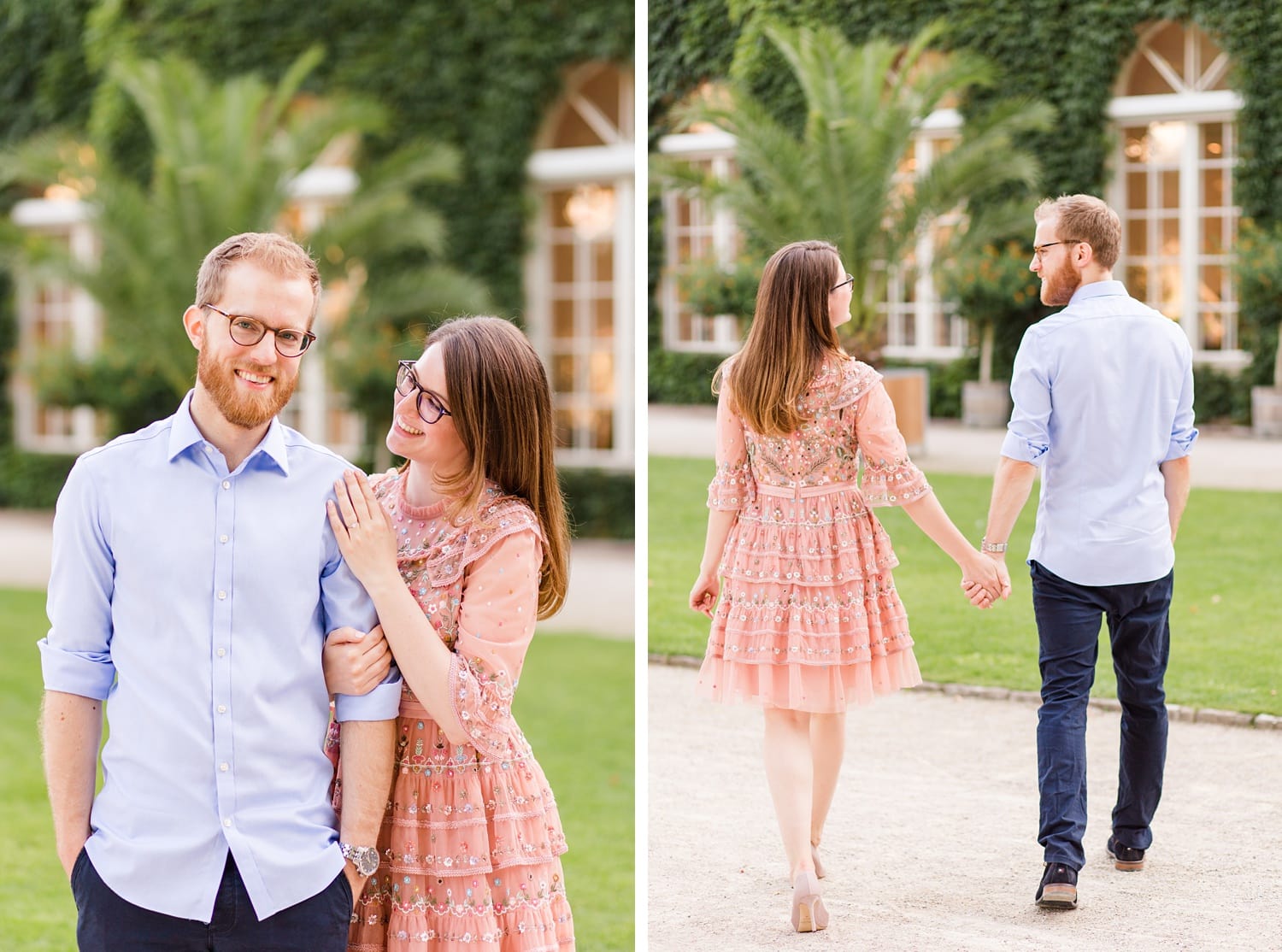 Spätsommerliches Verlobungsshooting mit Samantha und Immanuel im Körnerpark Berlin