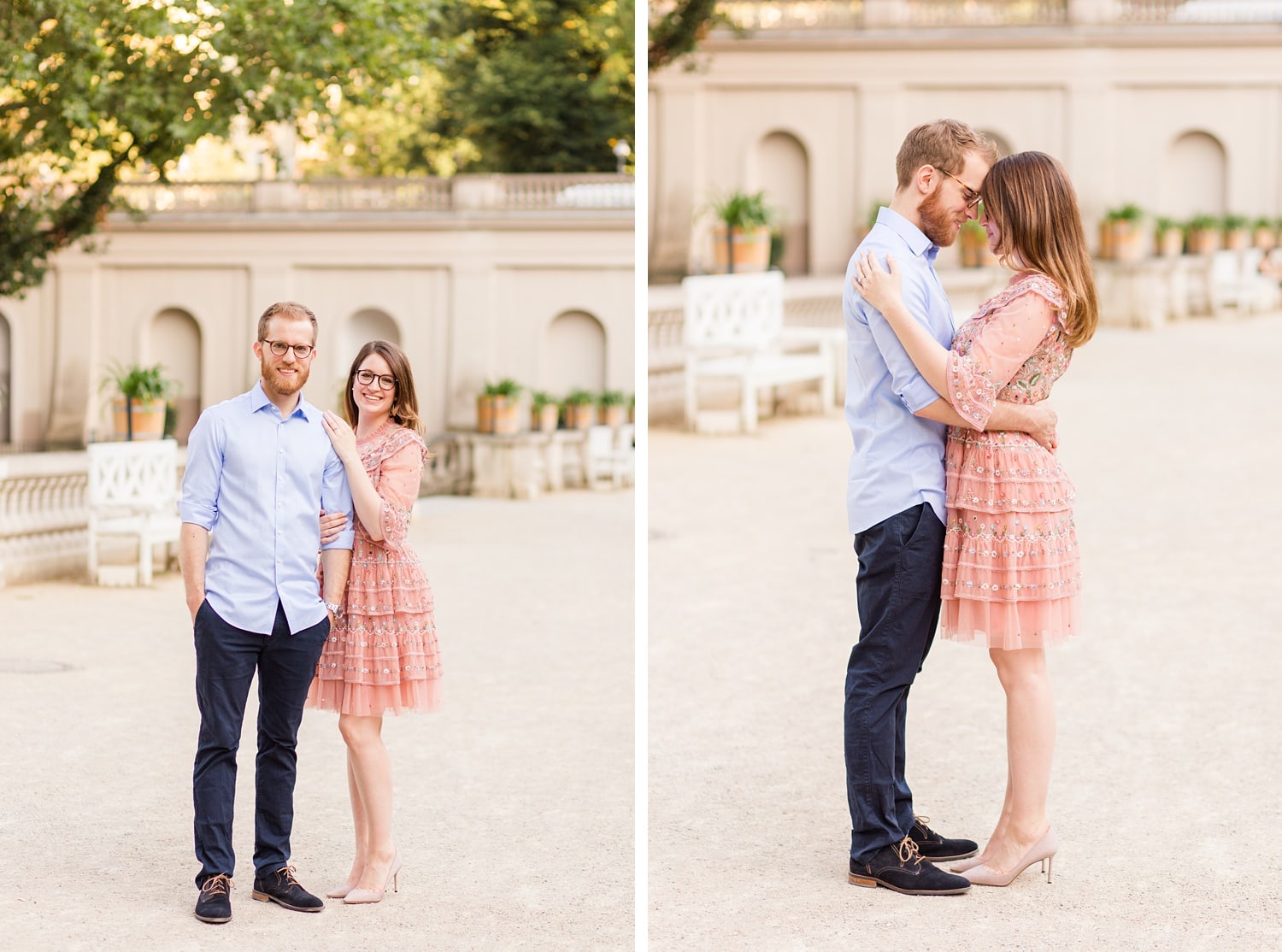 Spätsommerliches Verlobungsshooting mit Samantha und Immanuel im Körnerpark Berlin