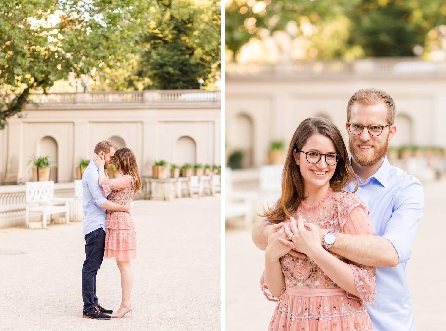 Spätsommerliches Verlobungsshooting mit Samantha und Immanuel im Körnerpark Berlin