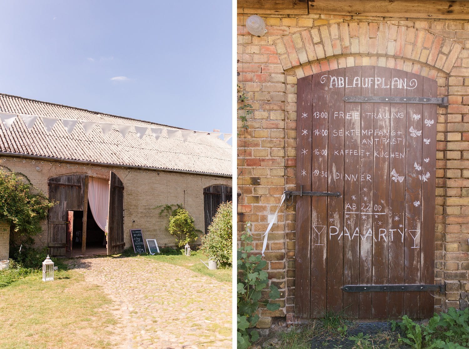 Wunderschöne Landhochzeit im Schmetterlingsgarten (Uckermark)