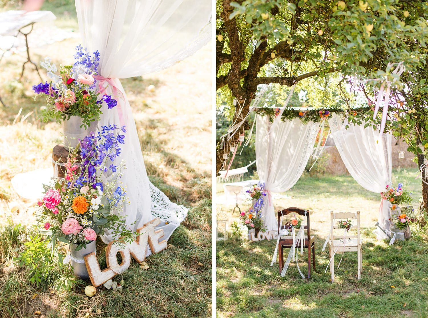 Wunderschöne Landhochzeit im Schmetterlingsgarten (Uckermark)