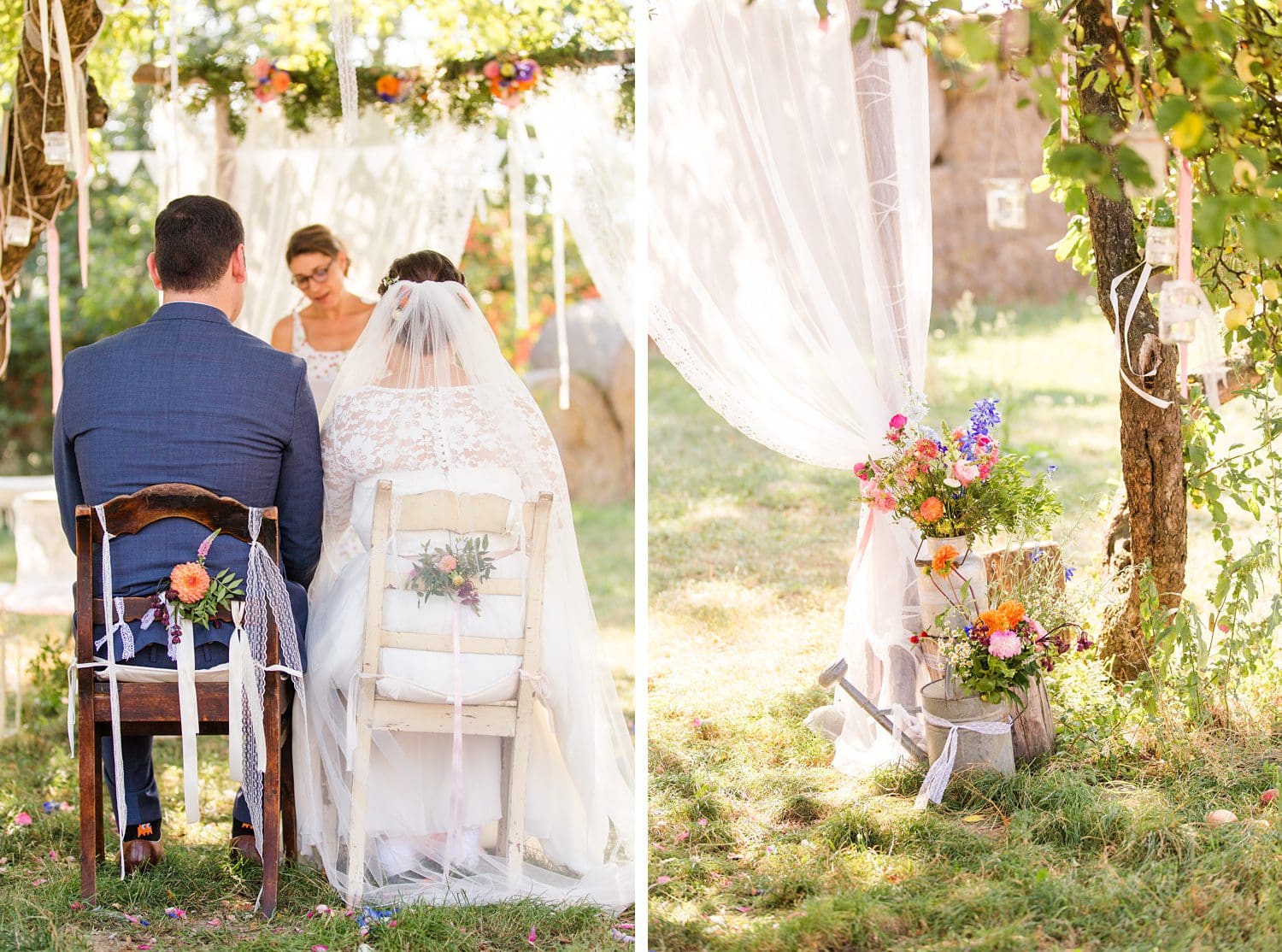 Wunderschöne Landhochzeit im Schmetterlingsgarten (Uckermark)