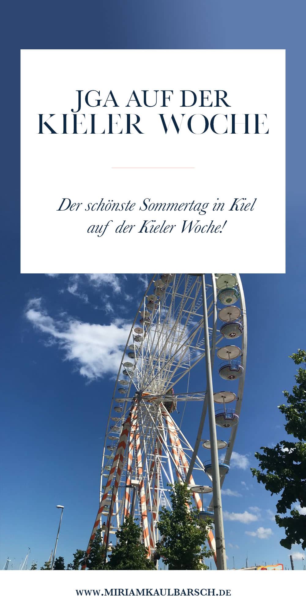 Junggesellinnenabschied auf der Kieler Woche