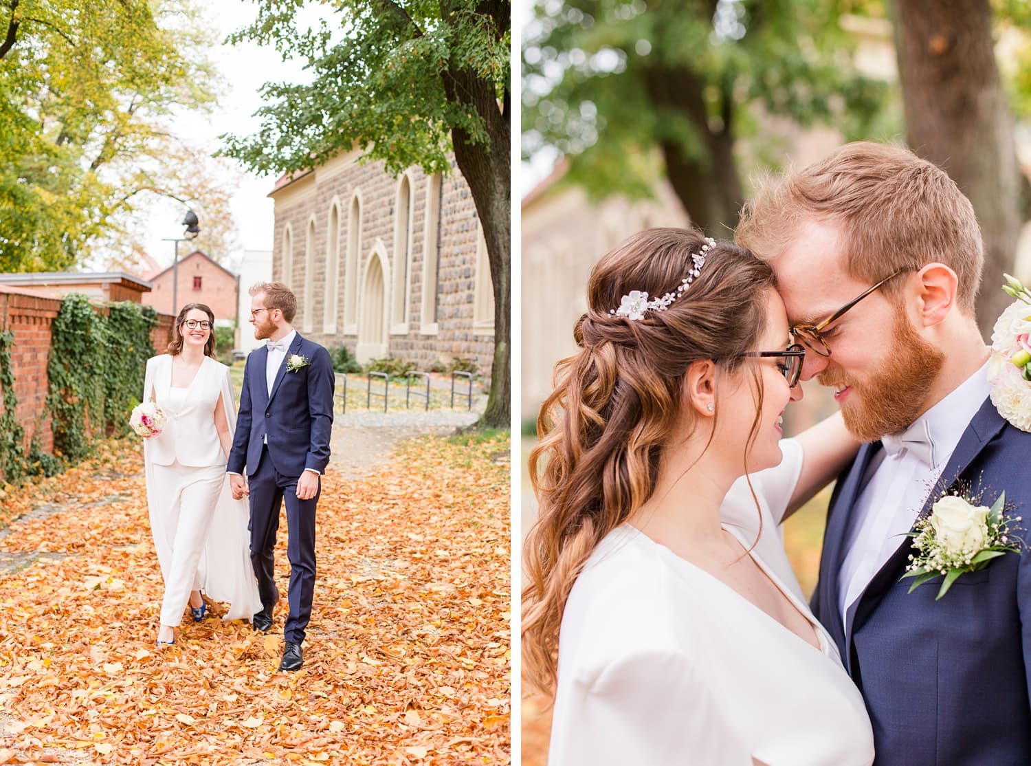 Oktober Hochzeit in Teltow und Berlin Wannseeterrassen - Intime Herbsthochzeit