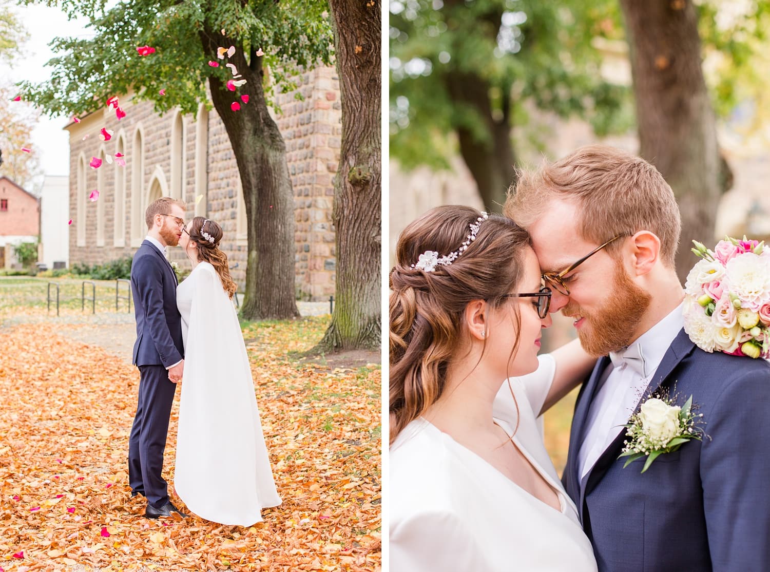 Oktober Hochzeit in Teltow und Berlin Wannseeterrassen - Intime Herbsthochzeit