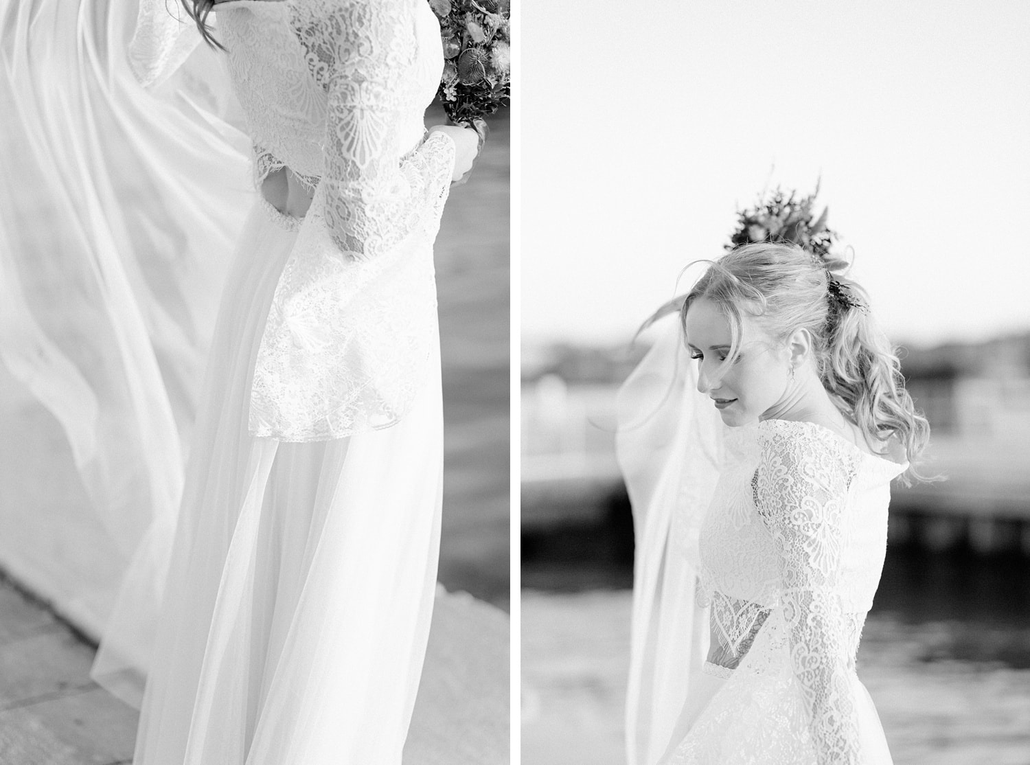 Bridal Portraits in Venedig am Wasser