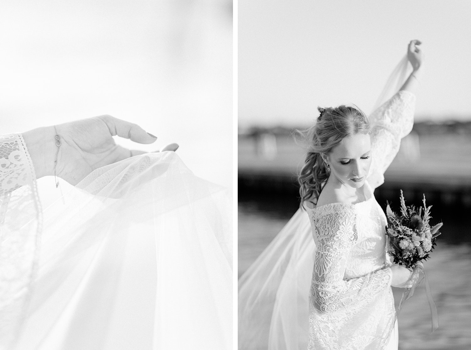 Bridal Portraits in Venedig am Wasser