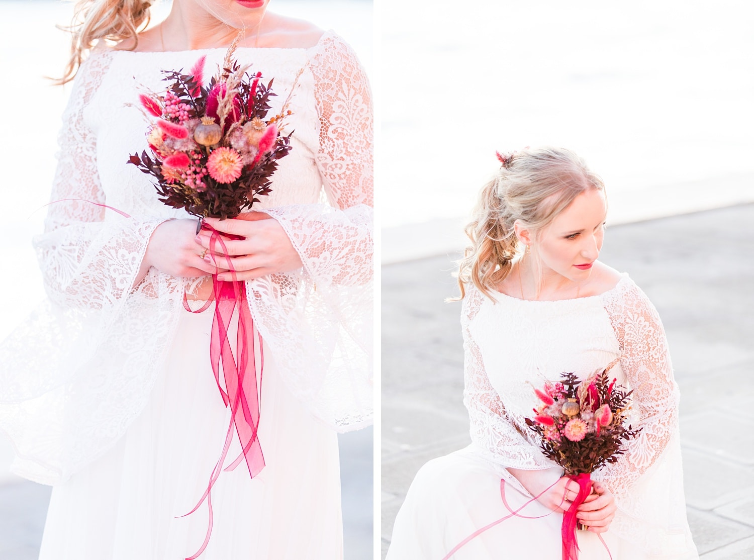 Bridal Portraits in Venedig am Wasser