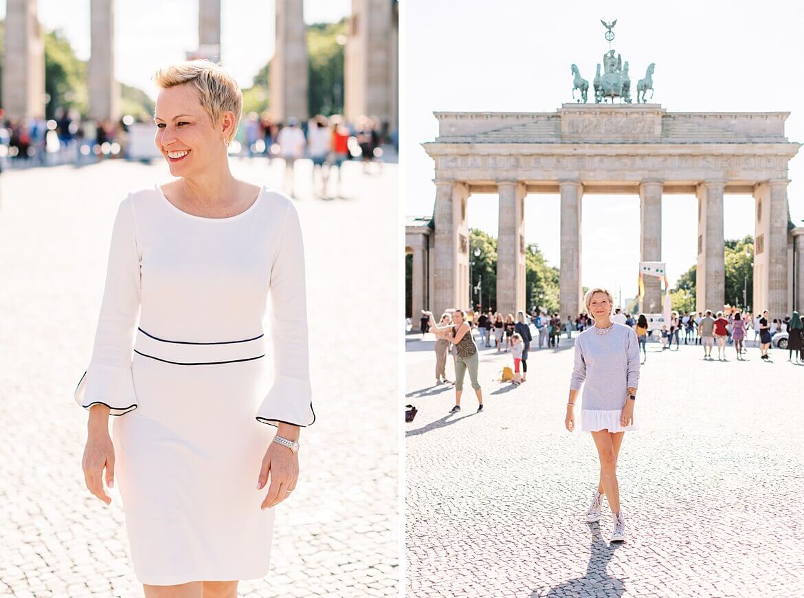 Sarah und Mandy vor dem Brandenburger Tor Berlin