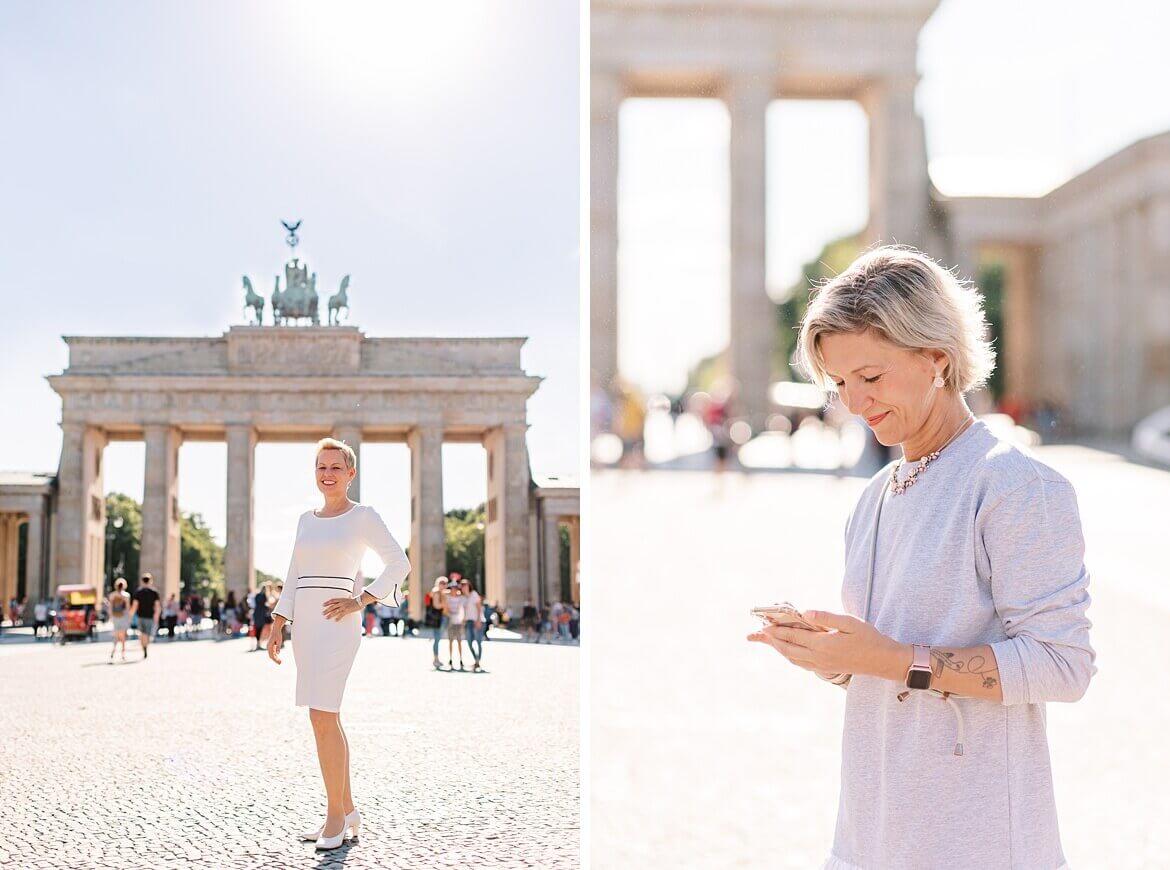 Portraits vor dem Brandenburger Tor Berlin