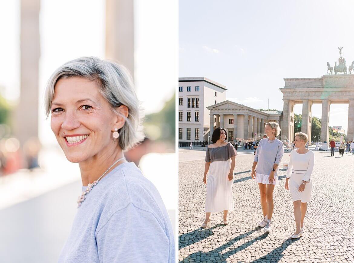 Portraits vor dem Brandenburger Tor Berlin