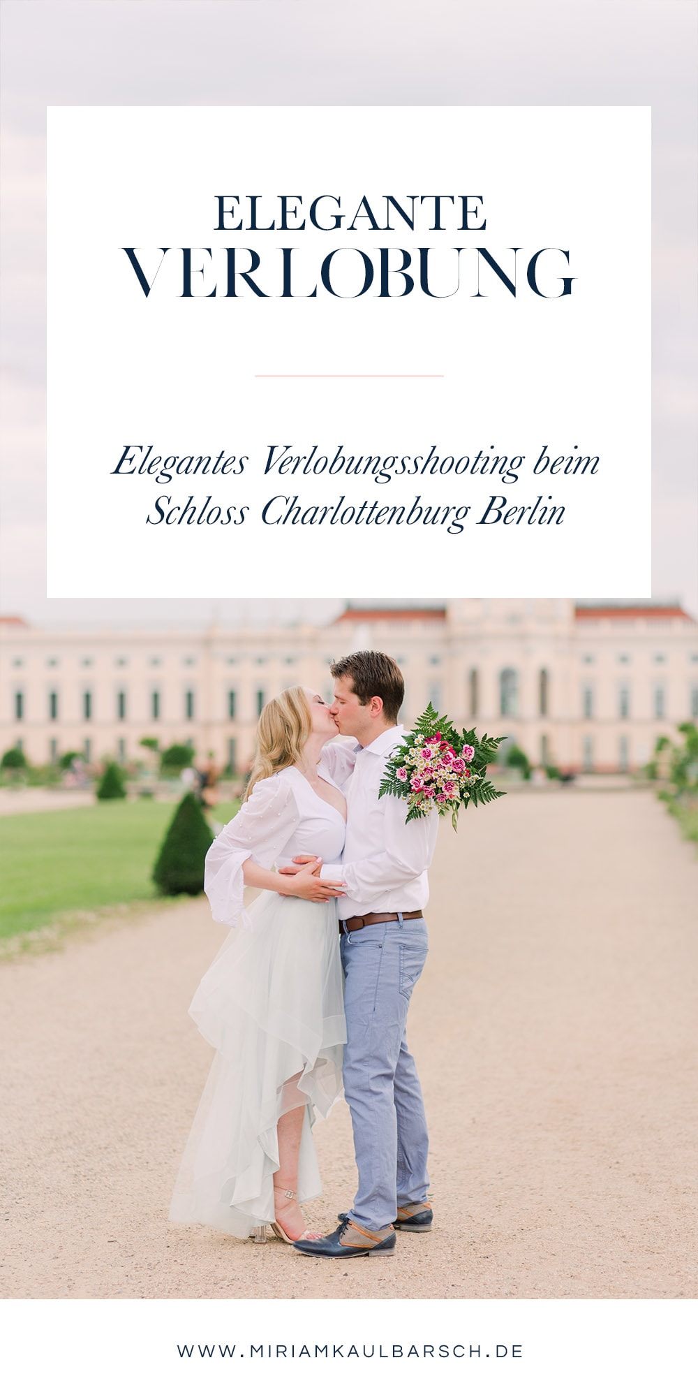 Elegantes Verlobungsshooting beim Schloss Charlottenburg Berlin