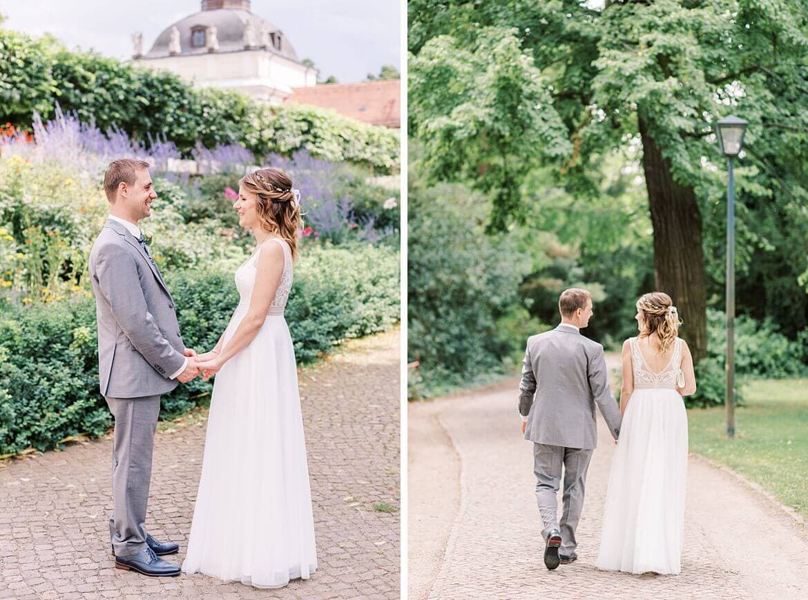 Hochzeit in Berlin Köpenick - Eine Hochzeit, Zwei Looks mit Schloss Park und Wasser