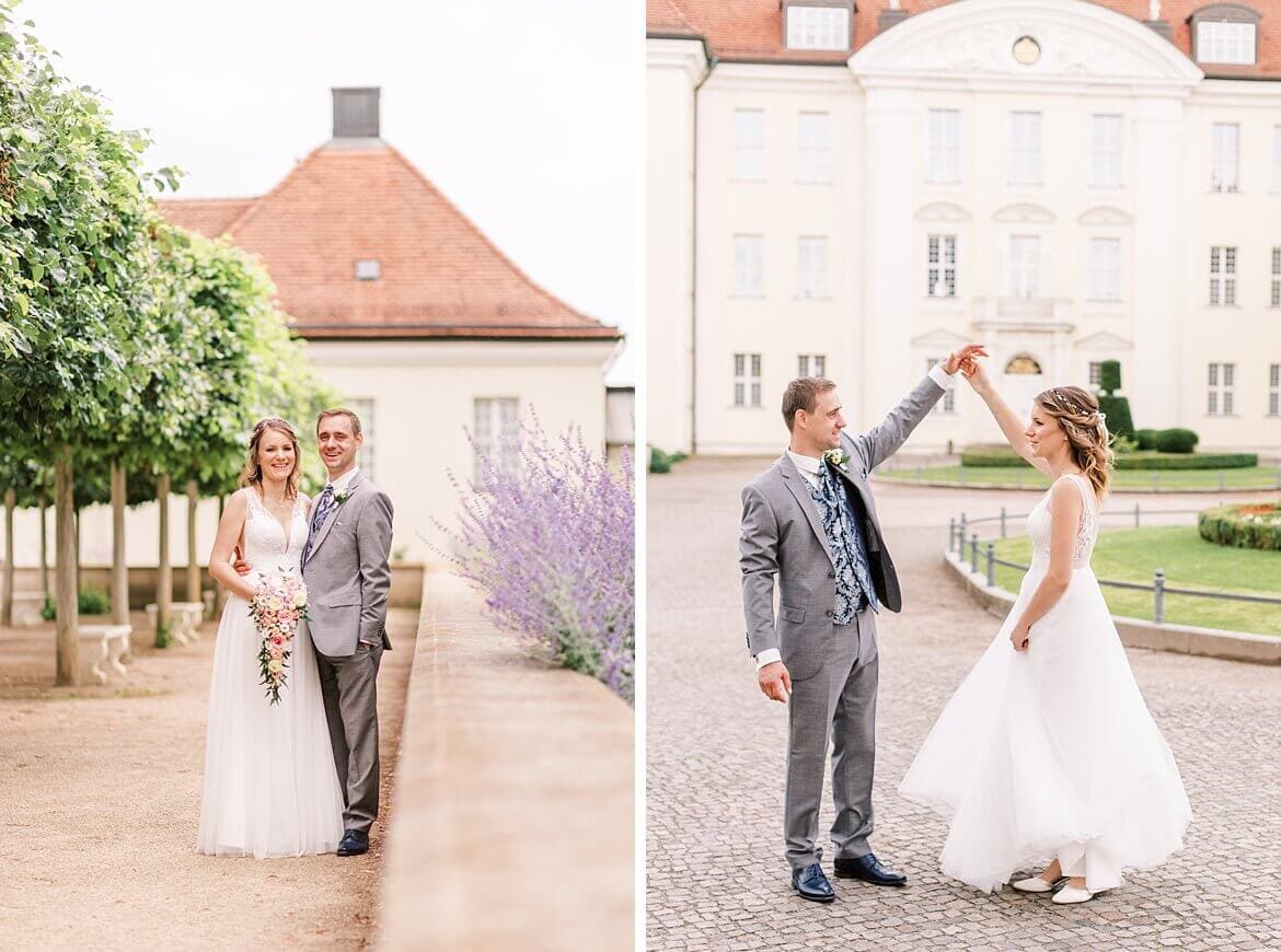 Hochzeit in Berlin Köpenick - Eine Hochzeit, Zwei Looks mit Schloss Park und Wasser