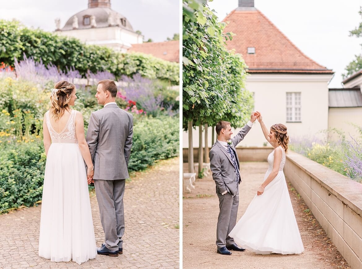 Hochzeit in Berlin Köpenick - Eine Hochzeit, Zwei Looks mit Schloss Park und Wasser