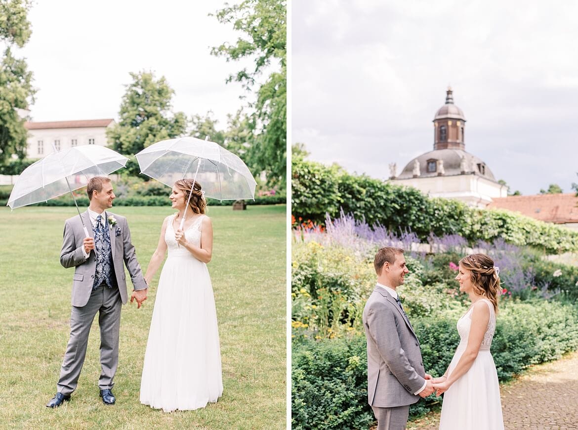 Hochzeit in Berlin Köpenick - Eine Hochzeit, Zwei Looks mit Schloss Park und Wasser