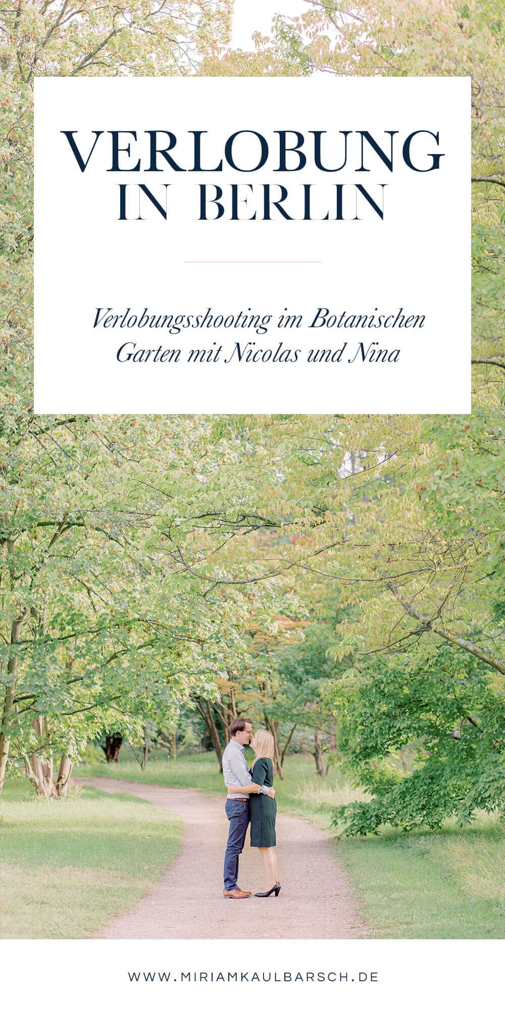 Verlobung in Berlin - Romantische Verlobungsfotos im Berliner Süden mit Nina und Nicolas