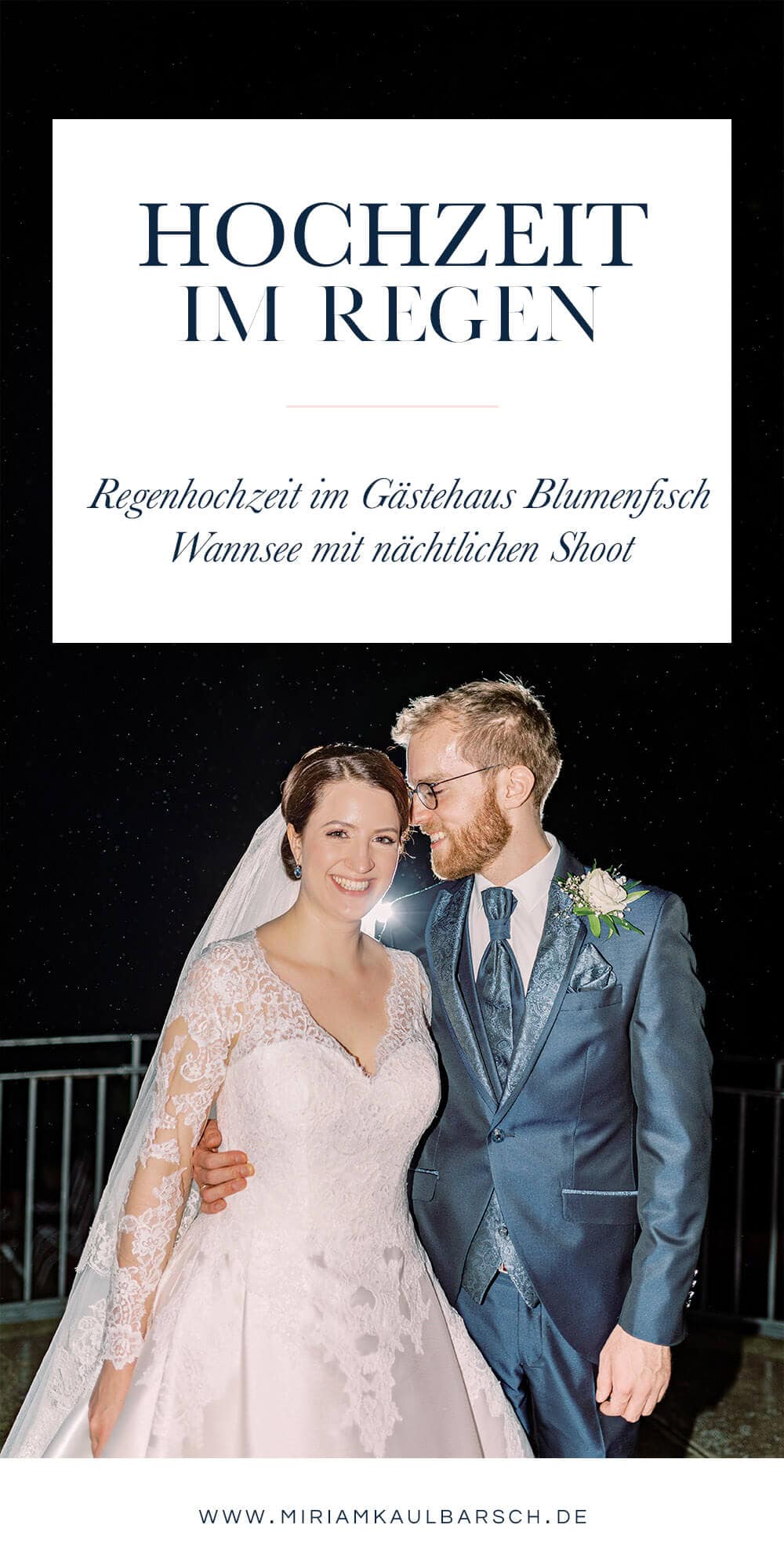 Hochzeit im Regen im Gästehaus Blumenfisch am Großen Wannsee Berlin