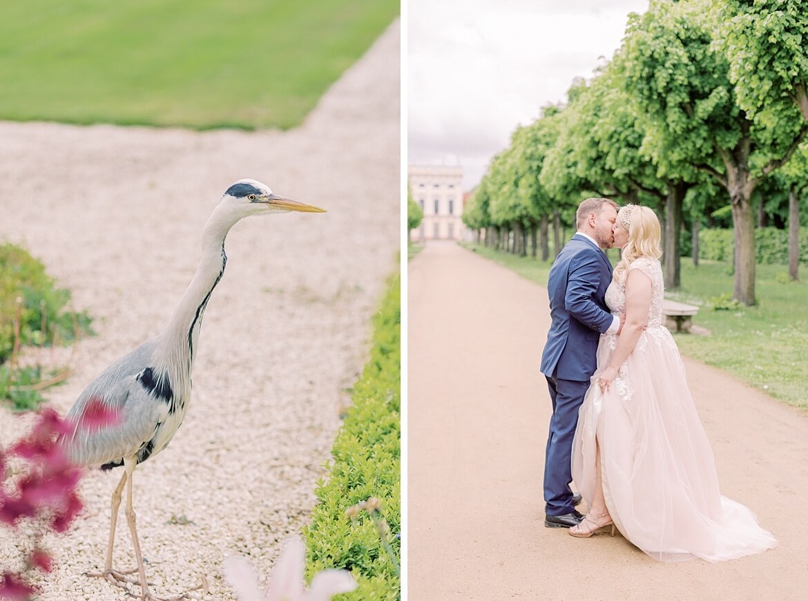 Hochzeitspaar vor dem Schloss Charlottenburg Berlin