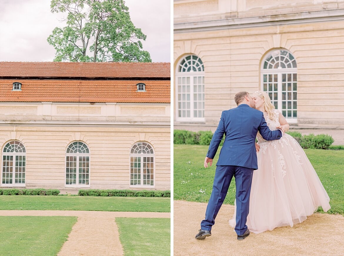 Hochzeitspaar vor dem Schloss Charlottenburg Berlin