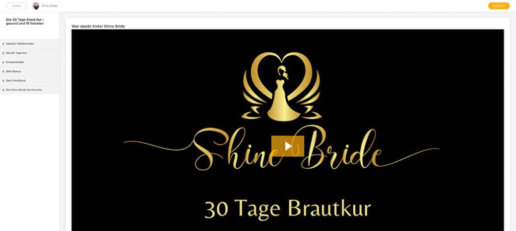 30-Tage-Brautkur Online Programm von Shine Bride