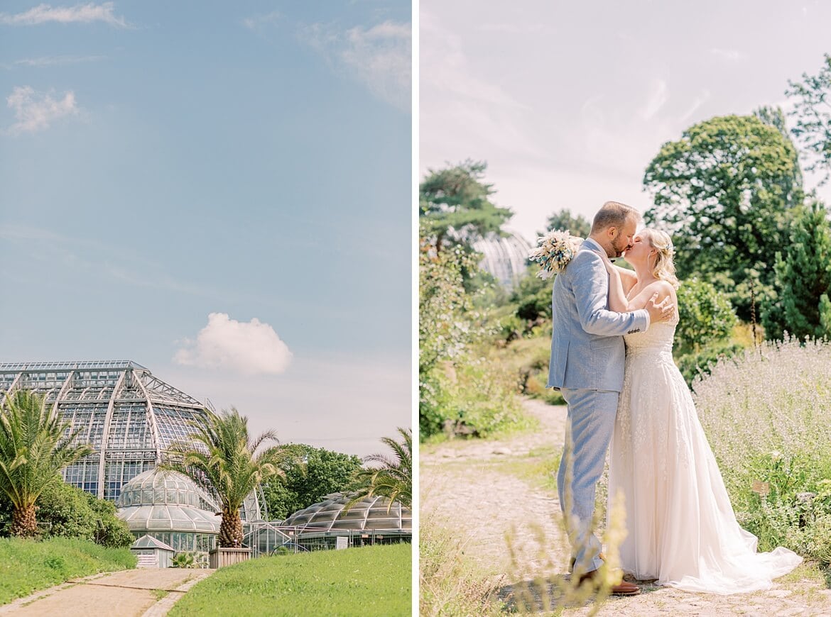 Paar im Botanischen Garten