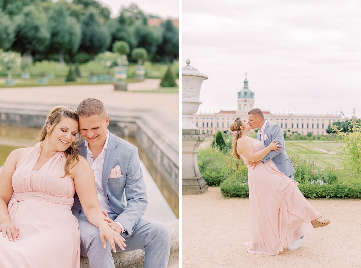 Verlobungsfotos im Park vom Schloss Charlottenburg Berlin