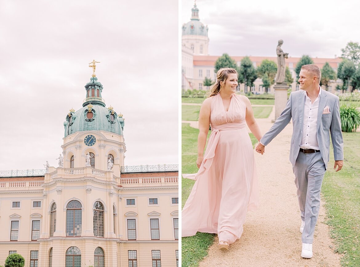 Verlobungsfotos im Park vom Schloss Charlottenburg Berlin